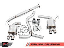 Load image into Gallery viewer, AWE Tuning 2015+ Subaru WRX VA Sedan Touring Edition Exhaust - Chrome Silver Tips (102mm)