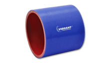 Load image into Gallery viewer, Vibrant 1.25in I.D. x 3in Long Gloss Blue Silicone Hose Coupling