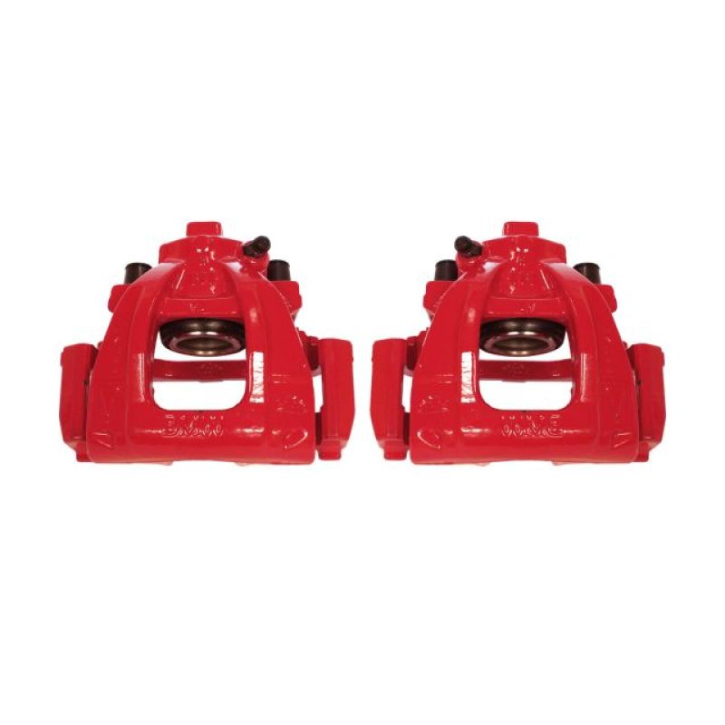 Power Stop 02-06 Mini Cooper Front Red Calipers w/Brackets - Pair