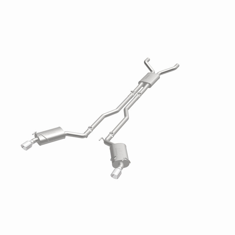 MagnaFlow Cat-Back Stainless Dual Split Rear Exit 4in Polished Tips 11-15 Chevy Camaro 3.6L V6