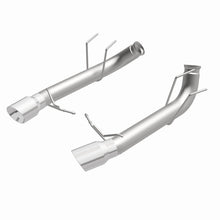 Load image into Gallery viewer, MagnaFlow 13 Ford Mustang Dual Split Rear Exit Stainless Axle-Back Cat Back Exhaust (Competition)