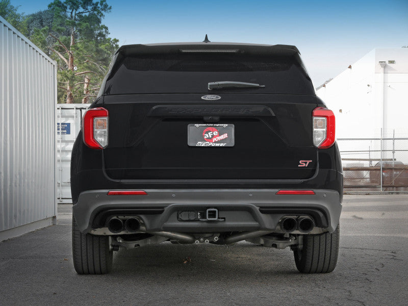 aFe MACH Force-Xp 2.5in. 304 SS C/B Exhaust 20-21 Ford Explorer V6-3.0L - Black Tip