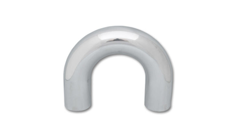 Vibrant 2in O.D. Universal Aluminum Tubing (180 degree Bend) - Polished