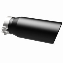 Load image into Gallery viewer, MagnaFlow Tip Stainless Black Coated Single Wall Round Single Outlet 5in Dia 4in Inlet 13in L