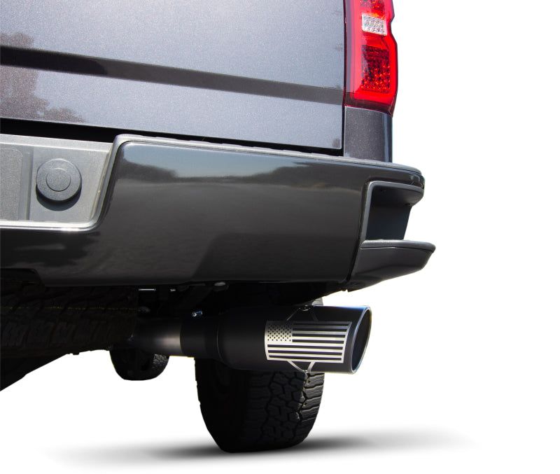 Gibson 11-14 Ford F-150 XL 3.7L 4in Patriot Series Cat-Back Single Exhaust - Stainless