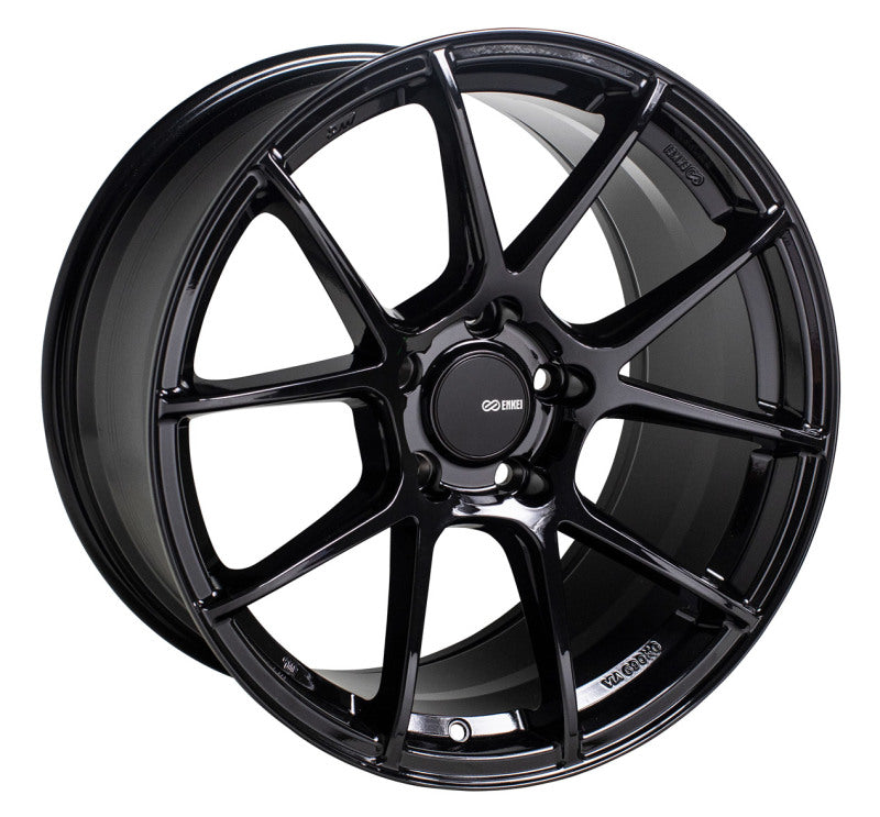 Enkei TS-V 17x8 5x114.3 45mm Offset 72.6mm Bore Gloss Black Wheel