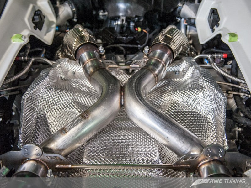 AWE Tuning McLaren 650S Performance Exhaust - Machined Tips