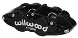 Wilwood Caliper-Narrow Superlite 4R - Black 1.12/1.12in Pistons 0.81in Disc