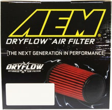 Load image into Gallery viewer, AEM Dryflow Air FIlter Conical 5.5in Base OD x 4.75in Top OD x 5in Height