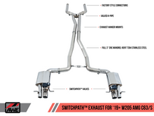 Load image into Gallery viewer, AWE Tuning 2019+ Mercedes-Benz C63/S AMG Sedan (W205) w/DPE SwitchPath Exhaust System - No Tips