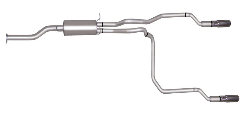 Gibson 96-97 Chevrolet S10 Base 2.2L 1.75in Cat-Back Dual Split Exhaust - Aluminized