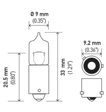 Load image into Gallery viewer, Hella Bulb H6W 12V 6W BAX9s T2.75