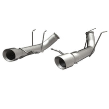 Load image into Gallery viewer, MagnaFlow 13 Ford Mustang Dual Split Rear Exit Stainless Axle-Back Cat Back Exhaust (Competition)