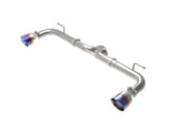 aFe Takeda 2-1/2in 304 SS Axle-Back Exhaust w/ Blue Flame Tips 14-18 Mazda 3 L4 2.0L/2.5L