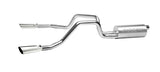 Gibson 10-13 Chevrolet Silverado 1500 LS 4.8L 2.25in Cat-Back Dual Split Exhaust - Aluminized