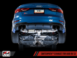 AWE Tuning Audi 8V S3 SwitchPath Exhaust w/Diamond Black Tips 102mm