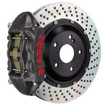 Load image into Gallery viewer, Brembo 09-13 FX35/FX50/14-17 QX70 Rr GTS BBK 4Pist. Cast 345x28 2pc Rotor Drilled-Black HA