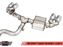 Load image into Gallery viewer, AWE Tuning Volkswagen Golf R MK7.5 SwitchPath Exhaust w/Chrome Silver Tips 102mm