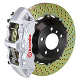 Brembo 08-09 H2 Rear GT BBK 4 Piston Cast 2pc 380x32 2pc Rotor Drilled-Silver