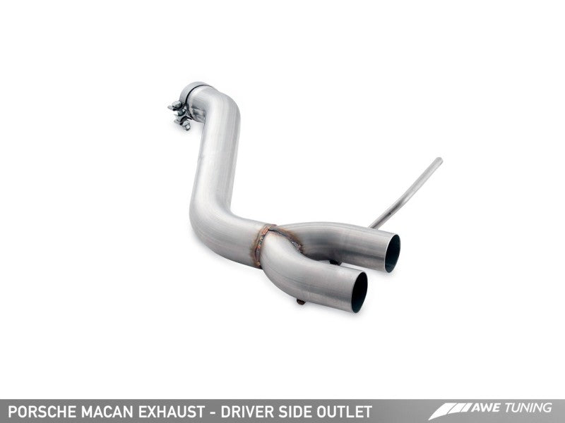 AWE Tuning Porsche Macan Track Edition Exhaust System - Chrome Silver 102mm Tips