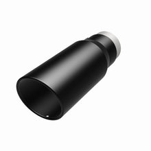 Load image into Gallery viewer, MagnaFlow Tip Stainless Black Coated Single Wall Round Single Outlet 5in Dia 3.5in Inlet 14.5in L