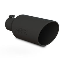 Load image into Gallery viewer, MBRP Universal Exhaust Tip 7in O.D. Rolled End 4in Inlet 18in Length - Black