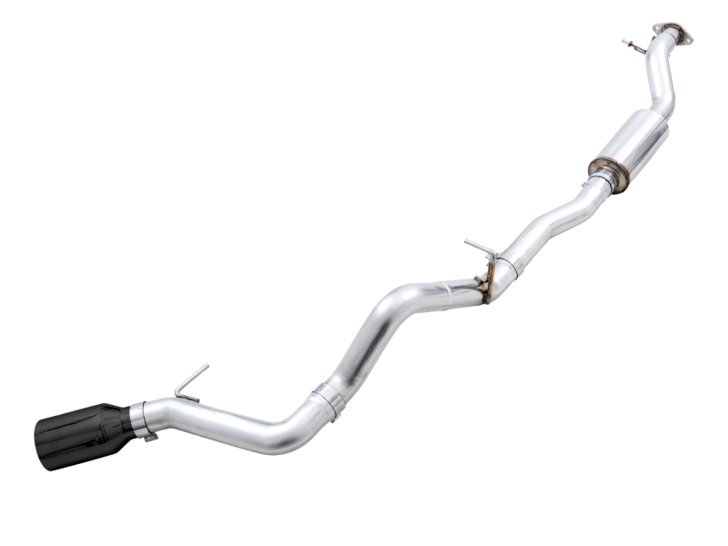 AWE Tuning 2021+ Ford Bronco 0FG Single Rear Exit Exhaust w/Diamond Black Tip & Bash Guard