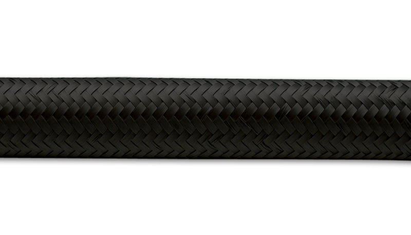 Vibrant -16 AN Black Nylon Braided Flex Hose (2 foot roll)