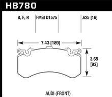 Load image into Gallery viewer, Hawk 2018 Audi S6 Premium Plus/Prestige 4.0L / Audi S6 Prestige 4.0L HP+ Front Brake Pads