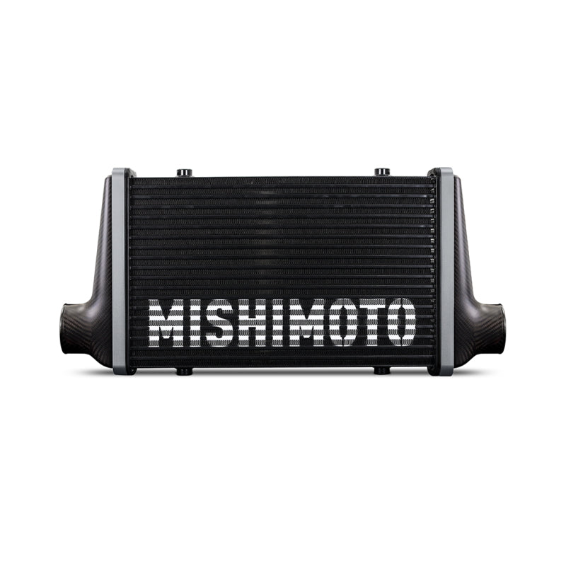 Mishimoto Universal Carbon Fiber Intercooler - Matte Tanks - 450mm Silver Core - C-Flow - DG V-Band