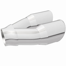 Load image into Gallery viewer, MagnaFlow Double Wall 3in Dual Round Polished Tip 2.25in Inlet