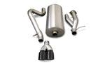 Corsa 2003-2006 Hummer H2 6.0L V8 Black Sport 3in Single Rear Twin 4in Tips Cat-Back Exhaust