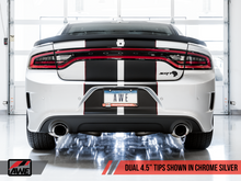 Load image into Gallery viewer, AWE Tuning 2015+ Dodge Charger 6.4L/6.2L SC Non-Resonated Touring Edition Exhaust - Silver Tips