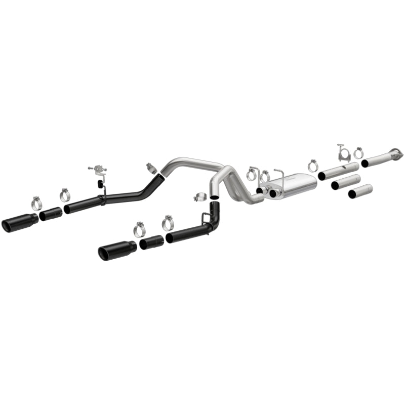 MagnaFlow 11-19 Chevrolet Silverado 2500/3500 HD V8-6.0L Dual Split Cat-Back Exhaust w/Black Tips