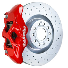 Load image into Gallery viewer, Brembo 07-15 TT 2.0T/07-15 TT 3.2/09-15 TTS Front GT BBK 4 Piston Cast 345x30 1pc Rotor Drilled-Red