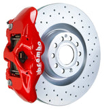 Brembo 07-15 TT 2.0T/07-15 TT 3.2/09-15 TTS Front GT BBK 4 Piston Cast 345x30 1pc Rotor Drilled-Red