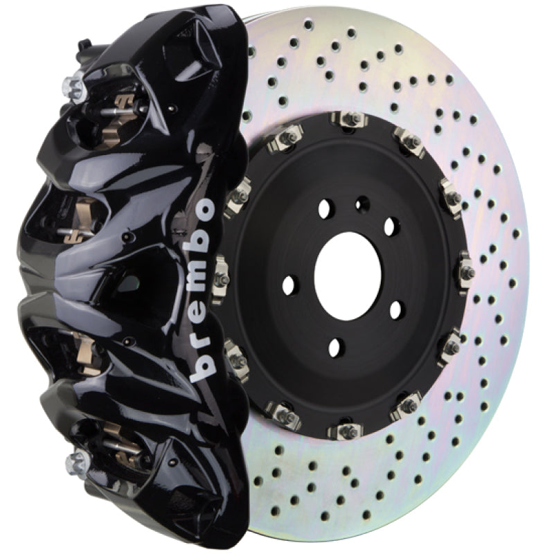 Brembo 02-08 G500/03-04 G55/09-18 G550 Front GT BBK 8 Piston Cast 412x38 2pc Rotor Drilled-Black