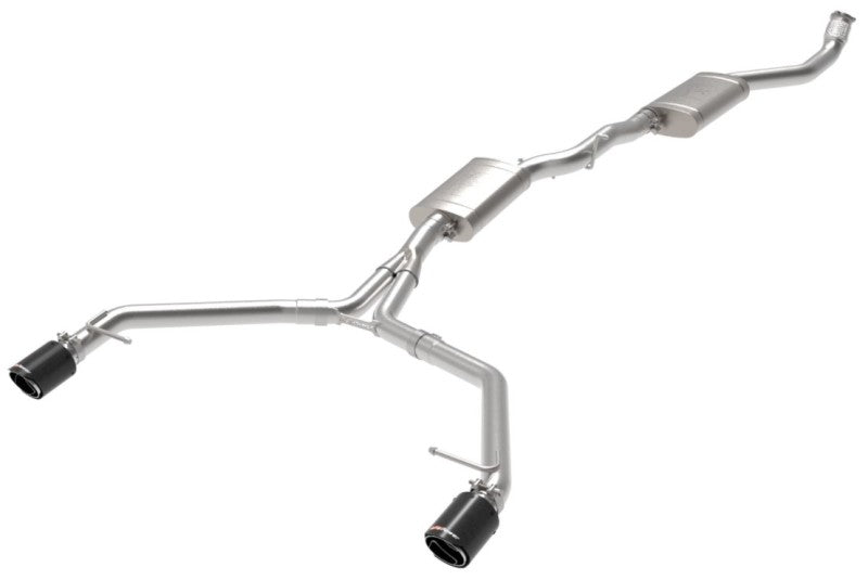 afe MACH Force-Xp 13-16 Audi Allroad L4 SS Cat-Back Exhaust w/ Carbon Tips