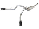 aFe MACHForce XP Exhaust 3in SS Dual Side Exit CB w/ Black Tips 2015 Ford F150 5.0L V8 CC/SB EC/LB