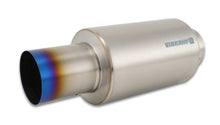 Load image into Gallery viewer, Vibrant Titanium Muffler w/Straight Cut Burnt Tip 4in Inlet / 4in Outlet
