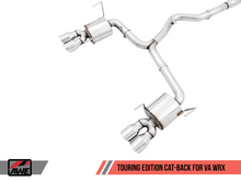 Load image into Gallery viewer, AWE Tuning 2015+ Subaru WRX VA Sedan Touring Edition Exhaust - Chrome Silver Tips (102mm)