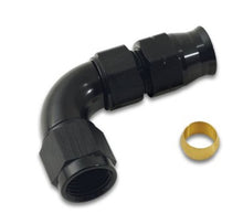 Load image into Gallery viewer, Vibrant 90 Degree 3/8in Tube to Male -6AN Flare Adapter w/ Olive Inserts