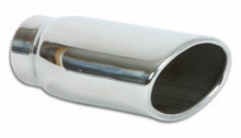 Load image into Gallery viewer, Vibrant 4.5in x 3in Oval SS Exhaust Tip (Single Wall Angle Cut Rolled Edge)