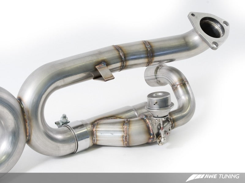 AWE Tuning Porsche 991 SwitchPath Exhaust for PSE Cars Chrome Silver Tips