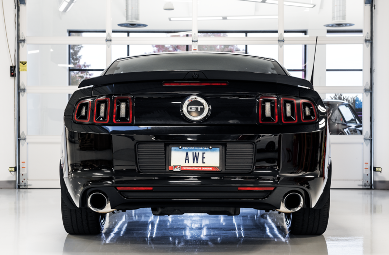 AWE Tuning S197 Mustang GT Axle-back Exhaust - Touring Edition (Chrome Silver Tips)