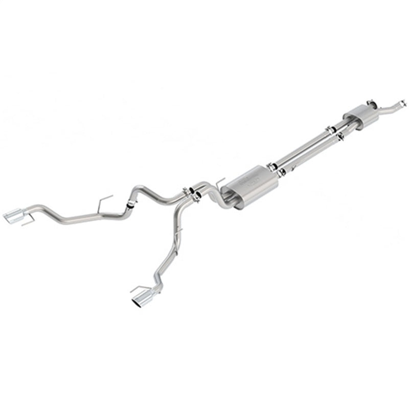 Ford Racing 2017 F-150 Raptor 3.5L Touring Cat-Back Exhaust System Dual Rear Exit w/ Chrome Tips