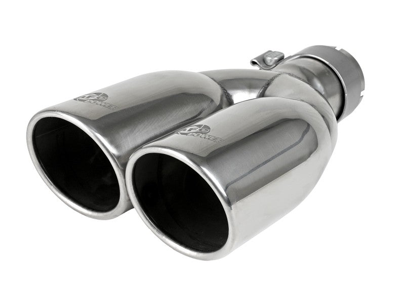 aFe Rebel Series 2.5in 409 SS Axle-Back Exhaust Polished 07-18 Jeep Wrangler (JK) V6-3.6L/3.8L