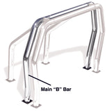 Go Rhino RHINO Bed Bar - Rear Main B bar - Chrome