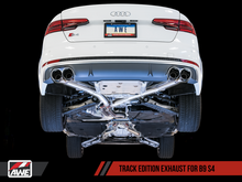 Load image into Gallery viewer, AWE Tuning Audi B9 S4 Track Edition Exhaust - Non-Resonated (Black 102mm Tips)