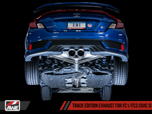 Load image into Gallery viewer, AWE Tuning 2016+ Honda Civic Si Track Edition Exhaust w/Front Pipe &amp; Dual Chrome Silver Tips